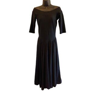 LunaLuz womens long dress black med 36 chest